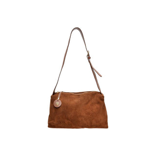 Anna Luchini Borsa A Mano In Pelle Marrone — Borsa a mano