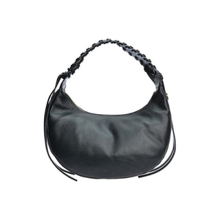 Anna Luchini Borsa A Mano In Pelle Nero — Borsa a mano