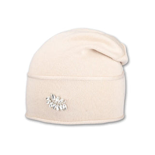 Capu Women's cream hat with tiara 