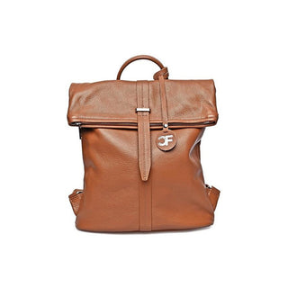 Carla Ferreri Women's Leather Backpack cognac 