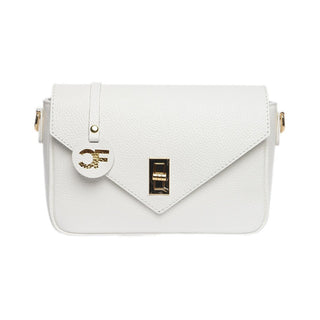 Carla Ferreri Women's White Leather Shoulder Bag 