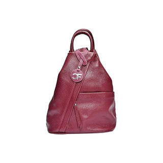Carla Ferreri Women's Leather Backpack wine 