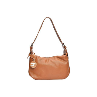 Carla Ferreri Women's Leather Handbag in Colored Cognac 