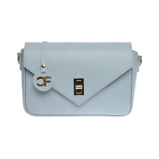 Carla Ferreri Women's Light Blue Leather Shoulder Bag 