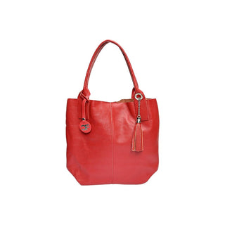 Carla Ferreri Women's Red Leather Handbag 