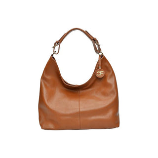 Carla Ferreri Cognac Leather Handbag for Women 