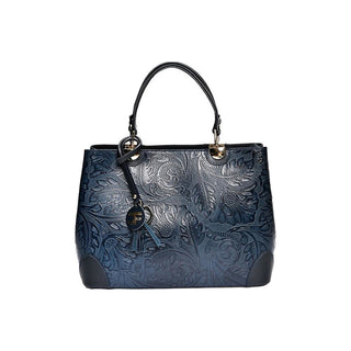Carla Ferreri Leather Handbag blueFor Women 