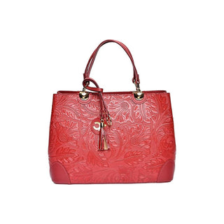 Carla Ferreri Red Leather Handbag for Women 