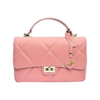 Carla Ferreri Pink Leather Shoulder Bag for Women 