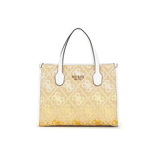 Guess Borsa A Mano hwsw8665220 bianca e beige — Borsa a mano