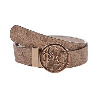Guess Cinturón reversible para mujer - Longitud del cinturón: 85 Cm marrón 