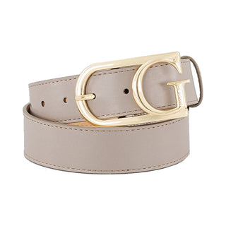 Guess Cinturón de Mujer - Longitud del Cinturón: 85 Cm gris 