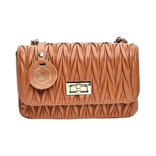 Luisa Vannini Borsa A Tracolla In Pelle Cognac 2214 — Borsa a tracolla