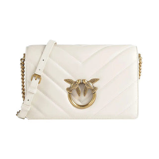 Pinko Borsa a tracolla pelle bianca 063 — Borsa a tracolla