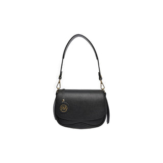 Roberta M Borsa A Mano In Pelle 1858 nero — Borsa a mano