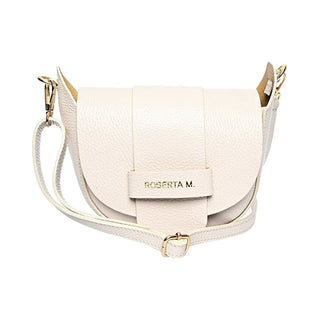 Roberta M Borsa A Tracolla In Pelle beige — Borsa a tracolla