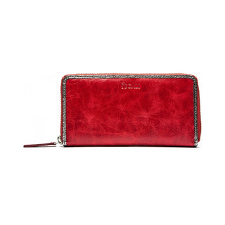 Segali Portafoglio In Pelle rosso fuoco — Portafoglio