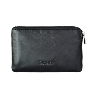 Segali Mini Portafoglio-Portachiavi In Pelle 7289 nero — Portafoglio-portachiavi