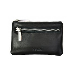 Segali Mini Portafoglio-Portachiavi In Pelle 7291 nero — Portafoglio