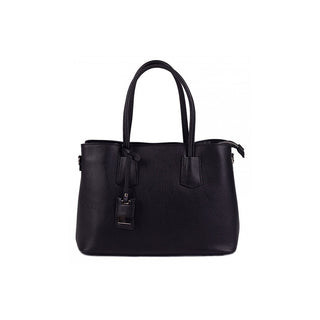 Segali Borsa a mano pelle nero — Borsa a mano