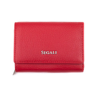 Segali Portafoglio In Pelle rosso 7106 — Portafoglio