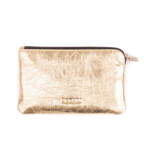 Segali Mini Portafoglio-Portachiavi In Pelle golden shiny — Portafoglio