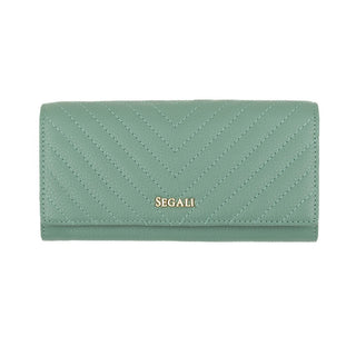 Segali Portafoglio In Pelle verde 511 — Portafoglio