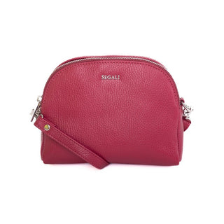 Segali Borsa A Tracolla In Pelle magenta viva — Borsa a tracolla