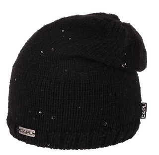Capu Black Winter Hat One Size 