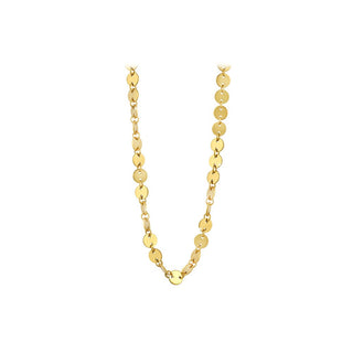 Troli Elegante Collar chapado en oro único 