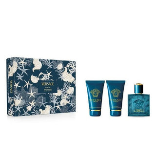 Versace Eros - Edt 50 Ml + Gel douche 50 Ml + Baume après-rasage 50 Ml unique 