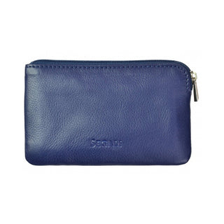Segali Mini Portafoglio-Portachiavi In Pelle blue — Portafoglio-portachiavi