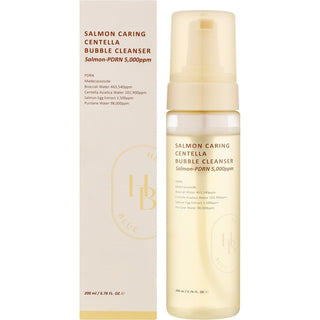 Heveblue Salmon Caring Centella Bubble Schiuma Detergente 200ml — Schiuma detergente