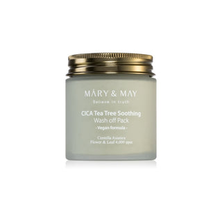 Mary&Max CICA Tea Tree Lenitiva Wash Off Pack Clay Maschera 125g — Maschera
