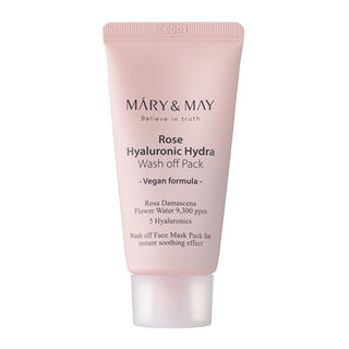 Mary&Max Rose Acido Ialuronico Hydra Wash Off Pack Crema Maschera 30g — Maschera