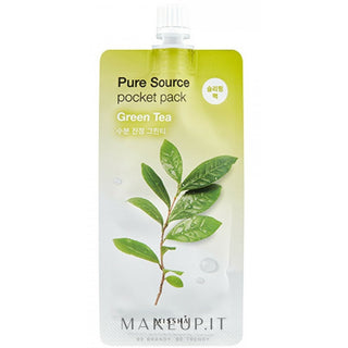 Missha Pure Source Pocket Pack Green Tea Maschera Viso Idratante 10 ml — Maschera Viso