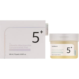 Numbuzin No.5 Vitamina Niacinamide Concentrated Pad 180ml — Dischetto tonico