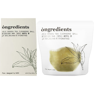 Ongredients Jeju Green Tea Cleansing Ball 110g — Dischetto detergente