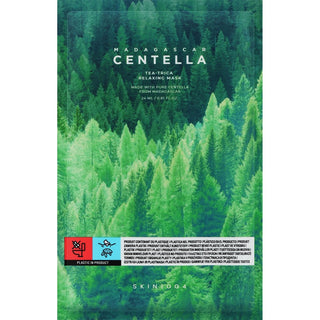 Skin1004 Madagascar Centella Tea-Trica Relaxing Maschera in Tessuto Lenitiva 24ml — Maschera viso in tessuto