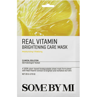 Some By Mi Real Vitamin Brightening Care Maschera in Tessuto 20g — Maschera in tessuto