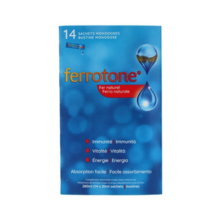 Ferrotone Ferro Naturale Immunità Vitalità Energia 14 Bustine — Integratore