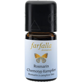 Farfalla Olio al Rosmarino Chemiotipo e Canfora Bio 5 ml — Olio Essenziale