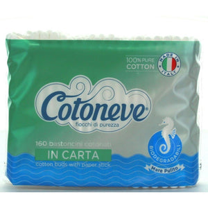 Cotoneve Biodegradabili 160 pz — Cotton Fioc