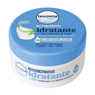 Leocrema Crema Vaso Azzurra Multiuso Idratante 200 ml — Crema idratante viso e corpo