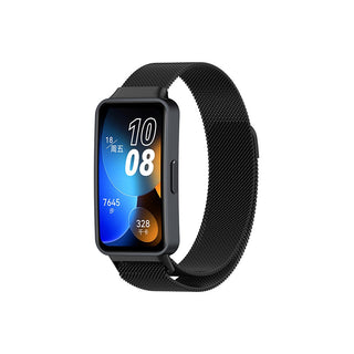 4wrist Milanese loop med magnetisk lukning til Huawei Watch Band 8 - Sort