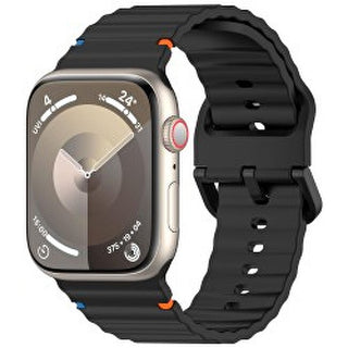 4wrist Silikonový pásek Apple Watch Pro 42/44/45/49 mm – černý