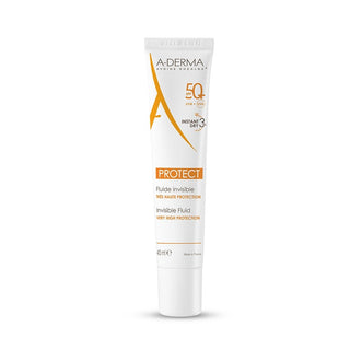 A-derma Płyn Ochronny do Skóry Mieszanej i Tłustej SPF50+ Protect (Niewidoczny Płyn) 40 ml