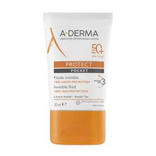 A-derma SPF 50 Protect Pocket (נוזל בלתי נראה עם הגנה גבוהה) 30 מ"ל