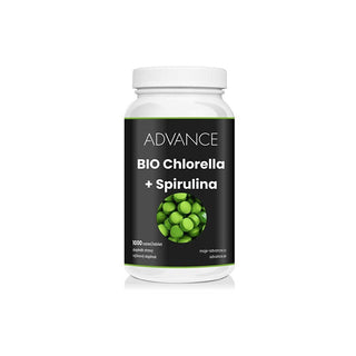 Advance nutraceutics Chlorella + Spirulina BIO 1000 tabletter