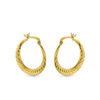 Again jewelry Orecchini cerchio placcati oro AJNS0063 — Orecchini